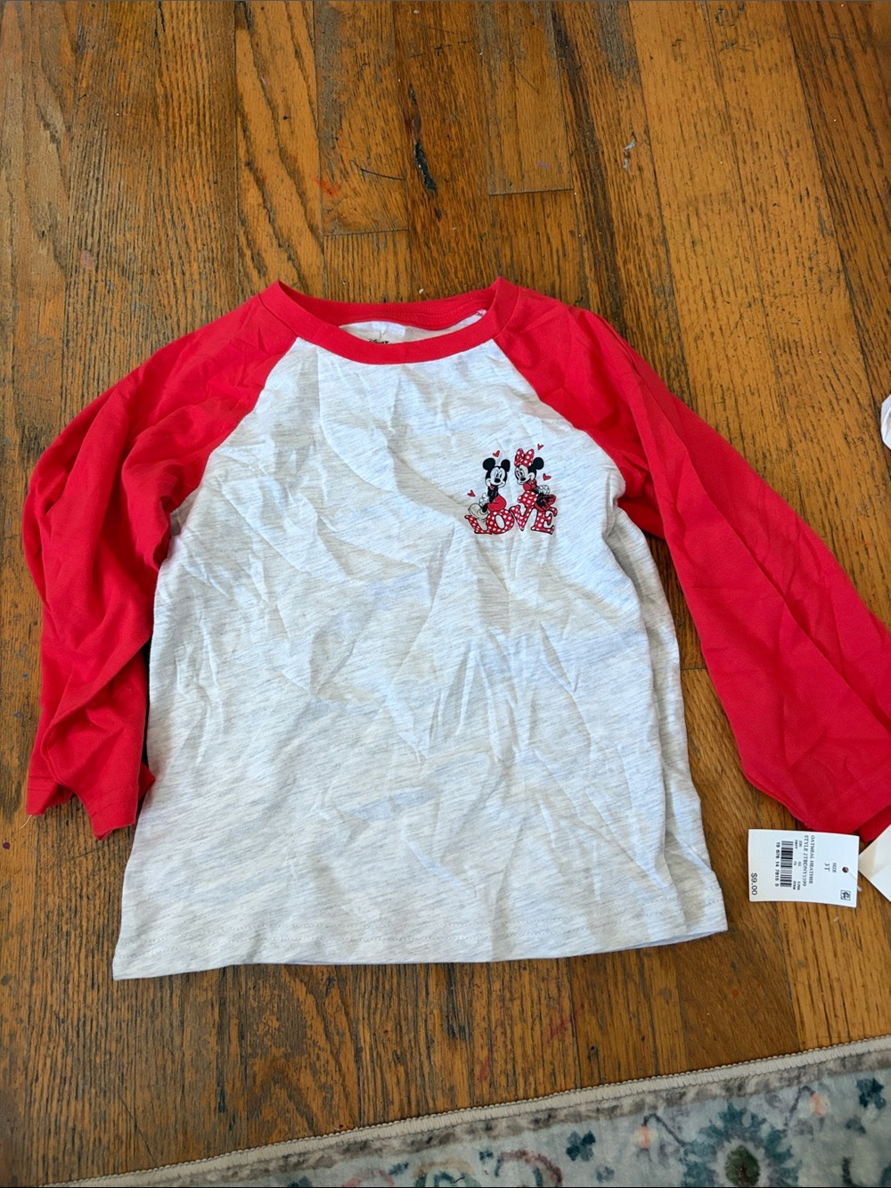 Disney Mickey & Minnie Mouse love raglan tee